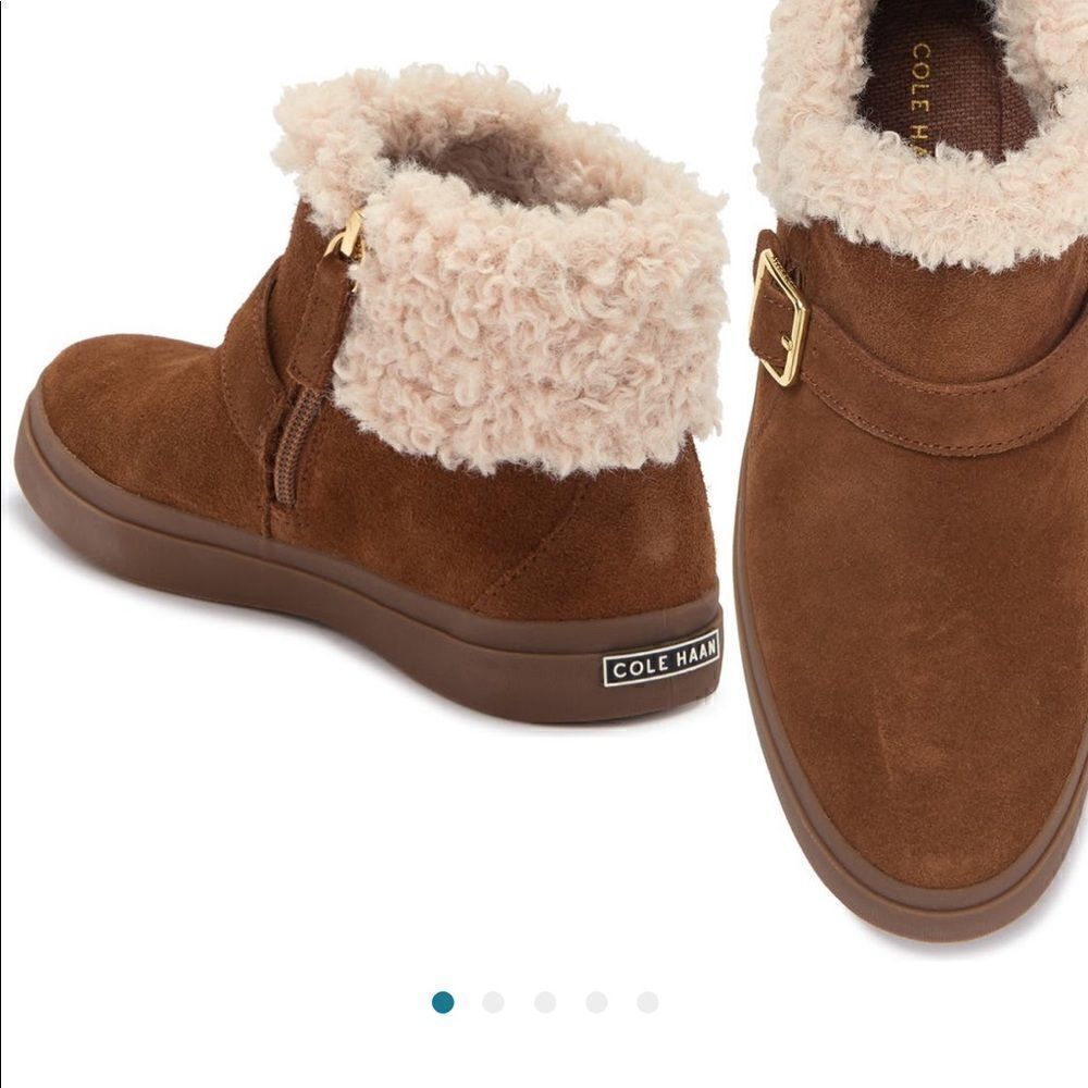 Cole Haan Women’s Nantucket suede leather cosy ankle boot size 9,5 new